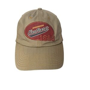 Carhartt Workwear 1889 100% Cotton Canvas Adjustable Cap Hat OS Embroidered